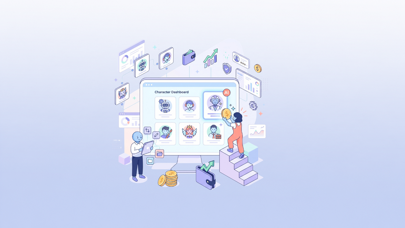 Character Management & Monetization